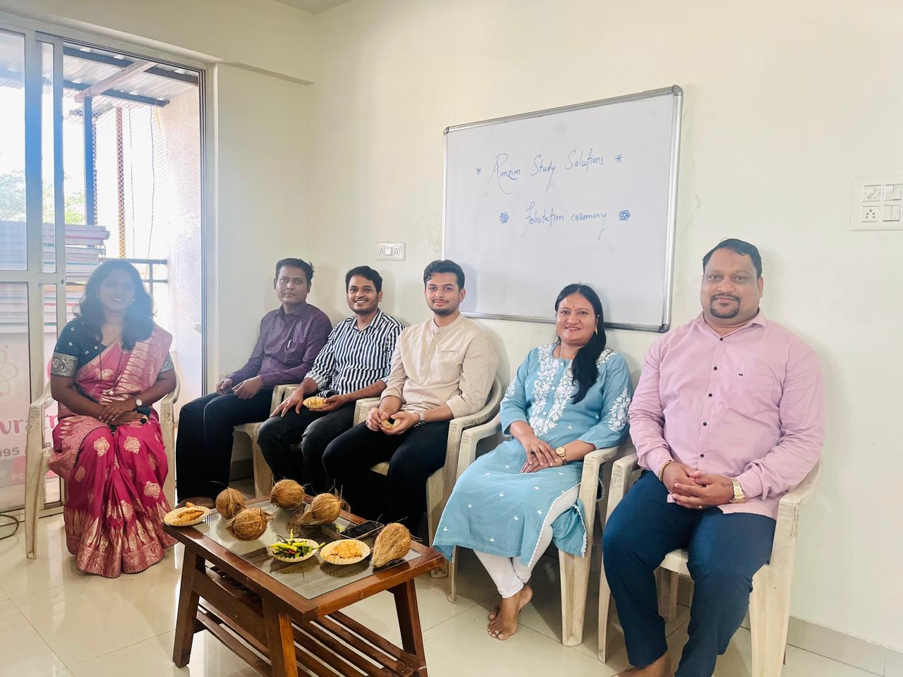 Teacher guiding students